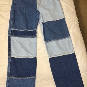 Hollister Two-Tone Patchwork Jeans